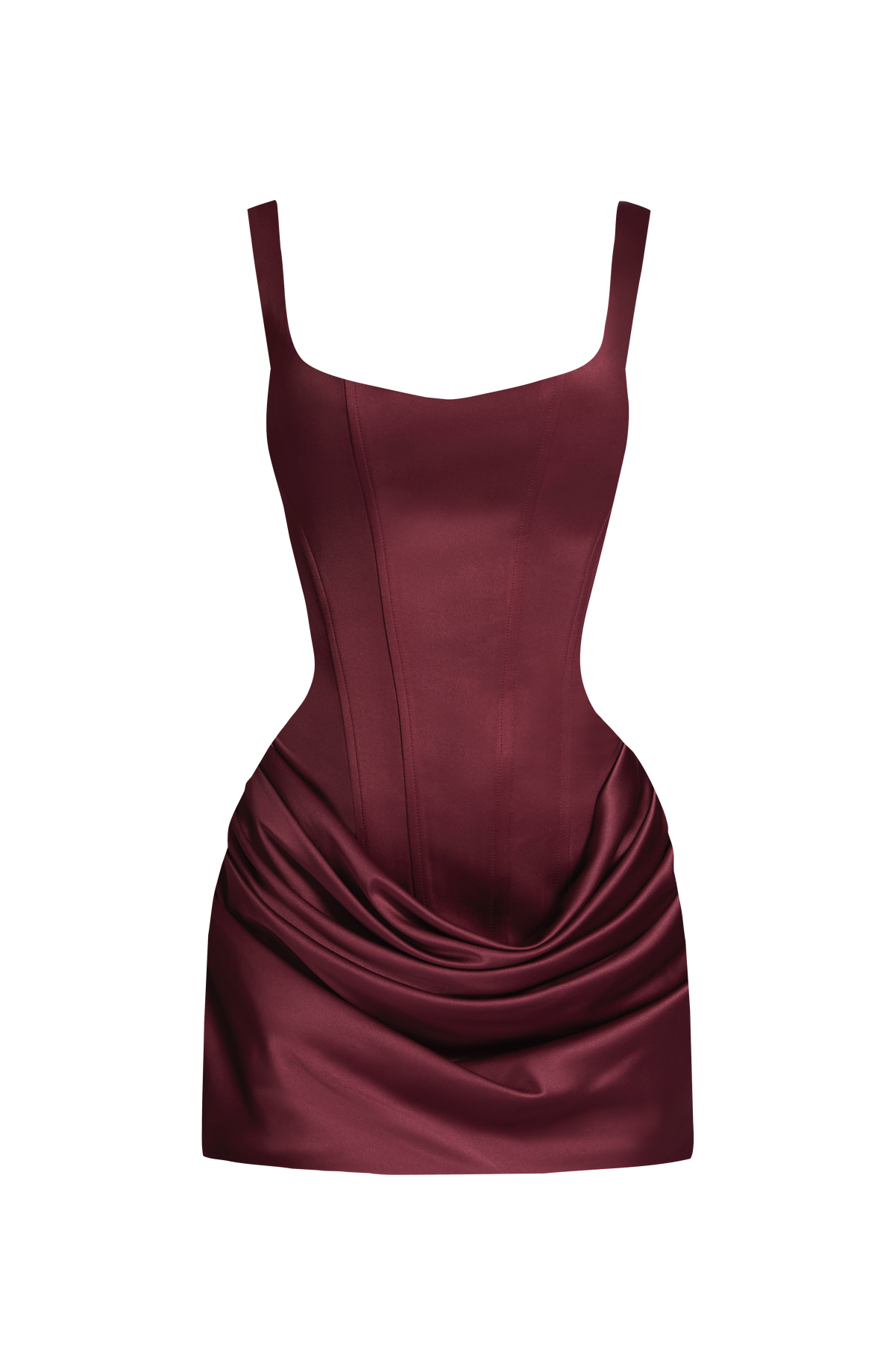 Imogena Mini Dress in Cherry Lacquer