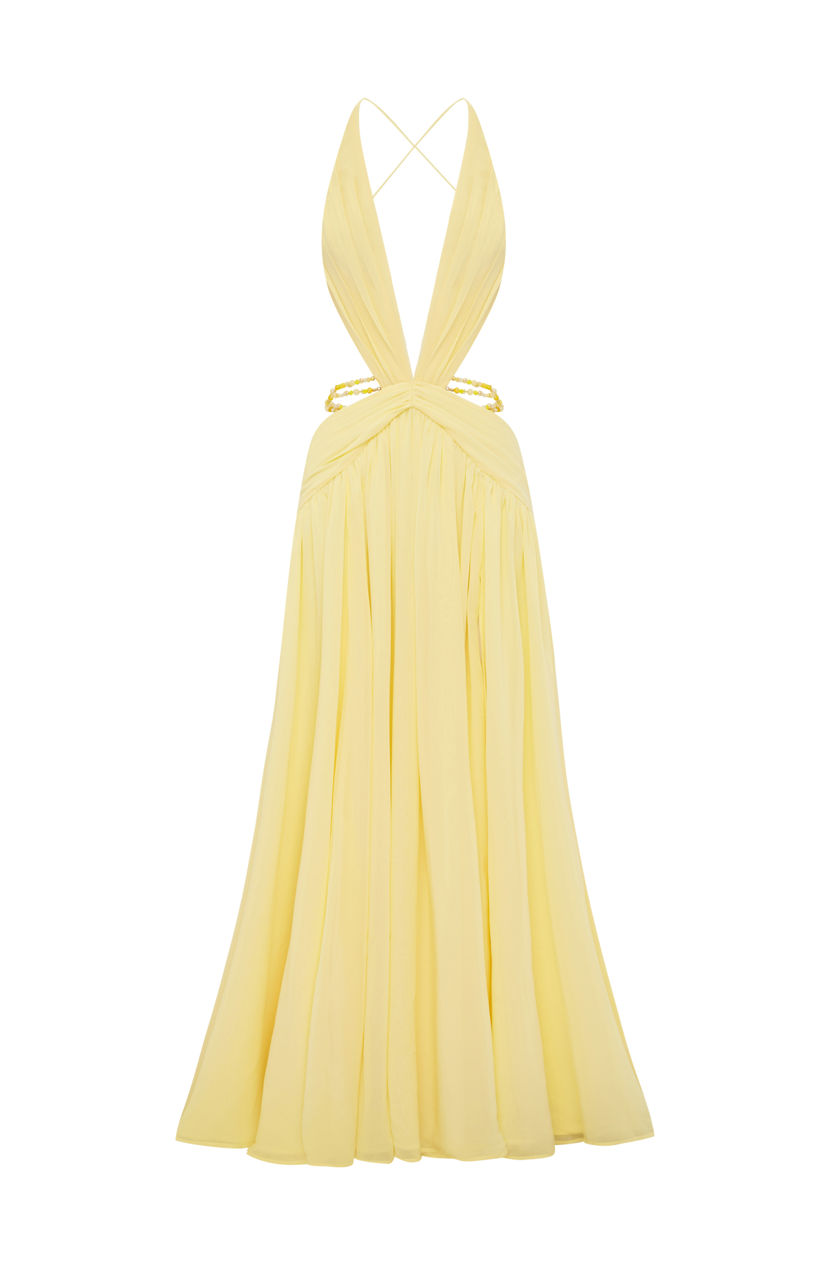 Indianne Maxi Dress in Lemon
