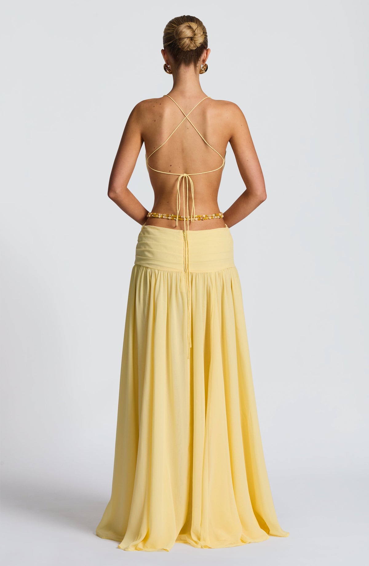 Indianne Maxi Dress in Lemon