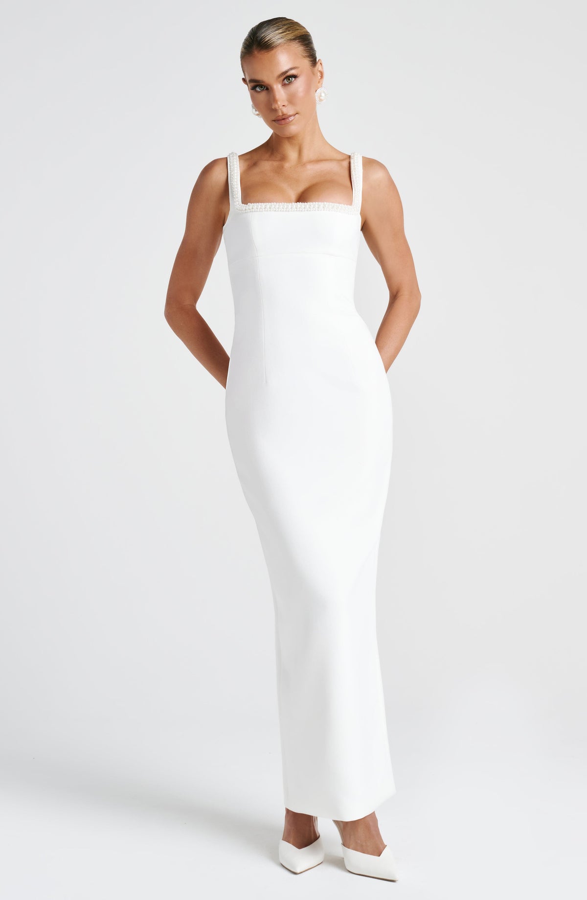 Inessa Midaxi Dress in Ivory