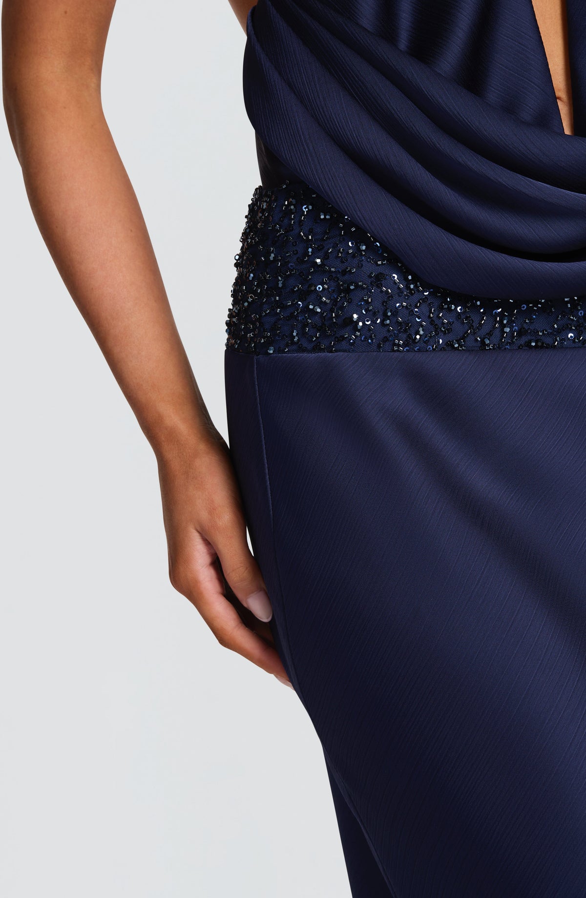 Irina Maxi Skirt in Navy