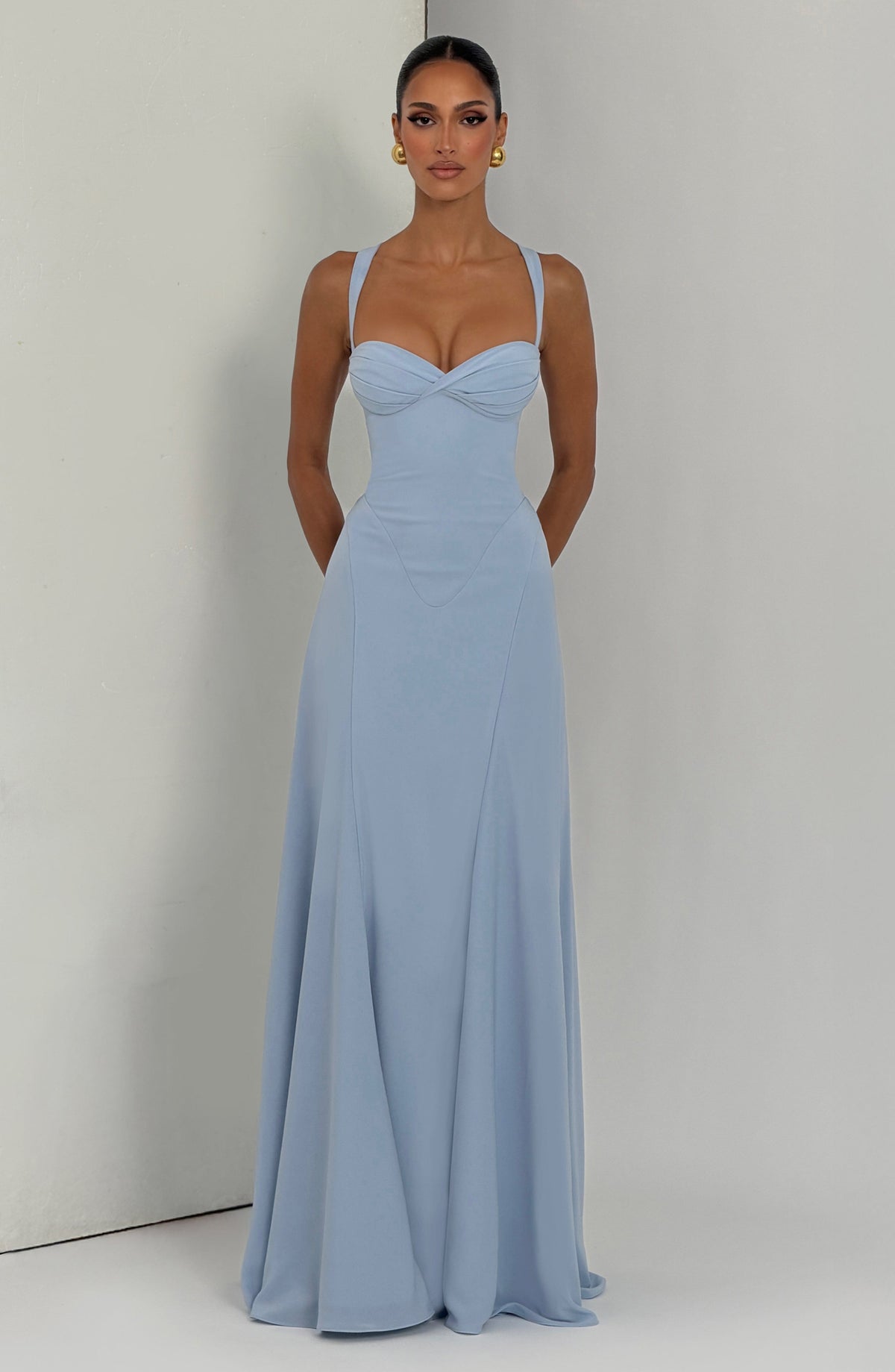 Iriya Maxi Dress in Glacier Blue