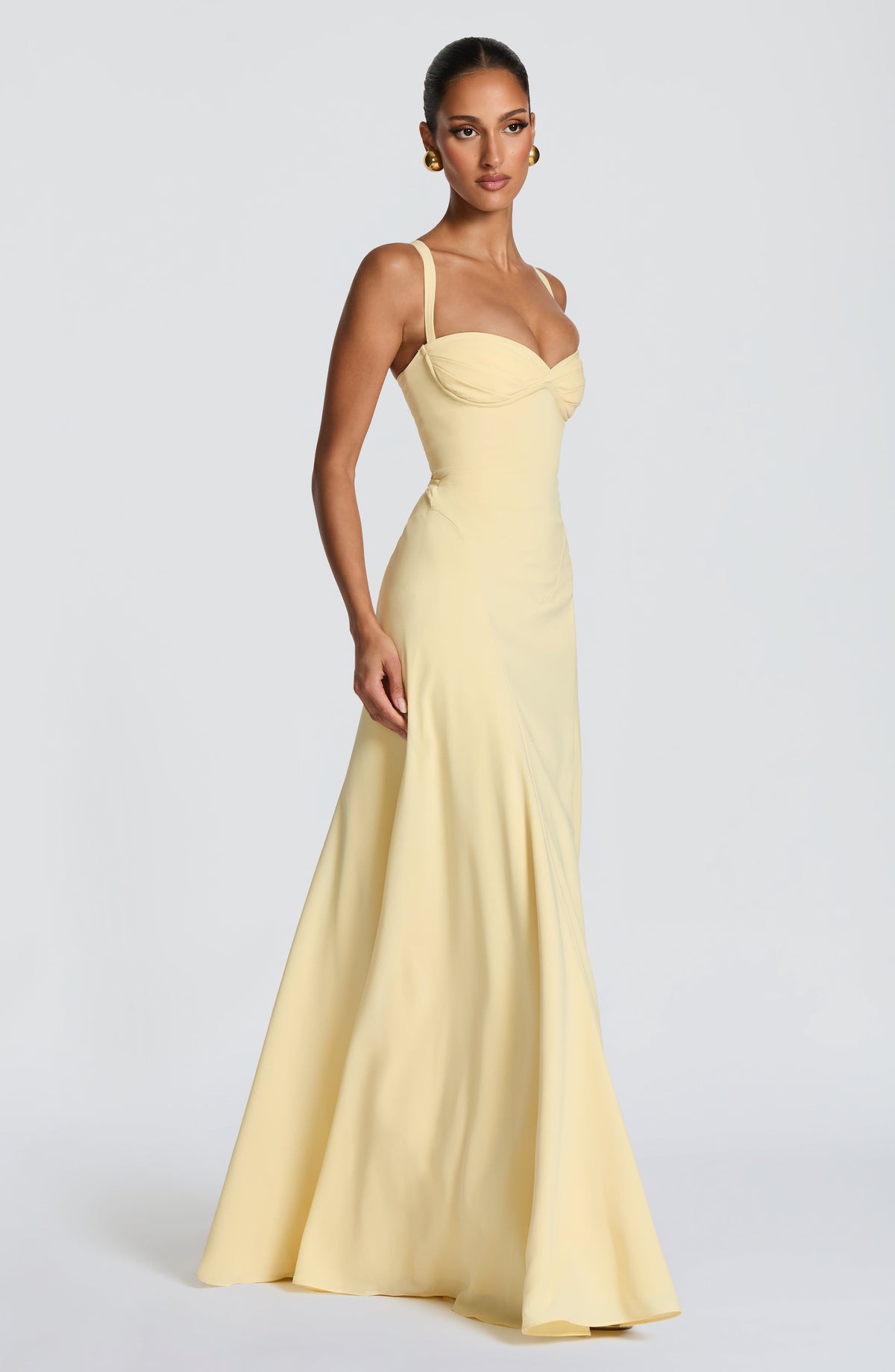 Iriya Maxi Dress in Lemon