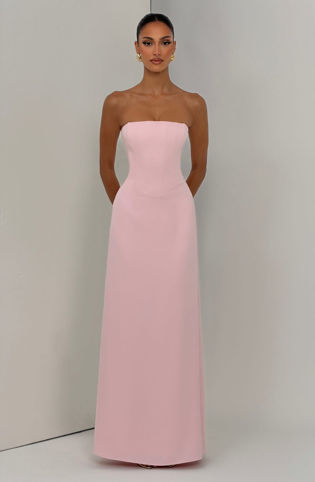 Irmena Maxi Dress in Blush