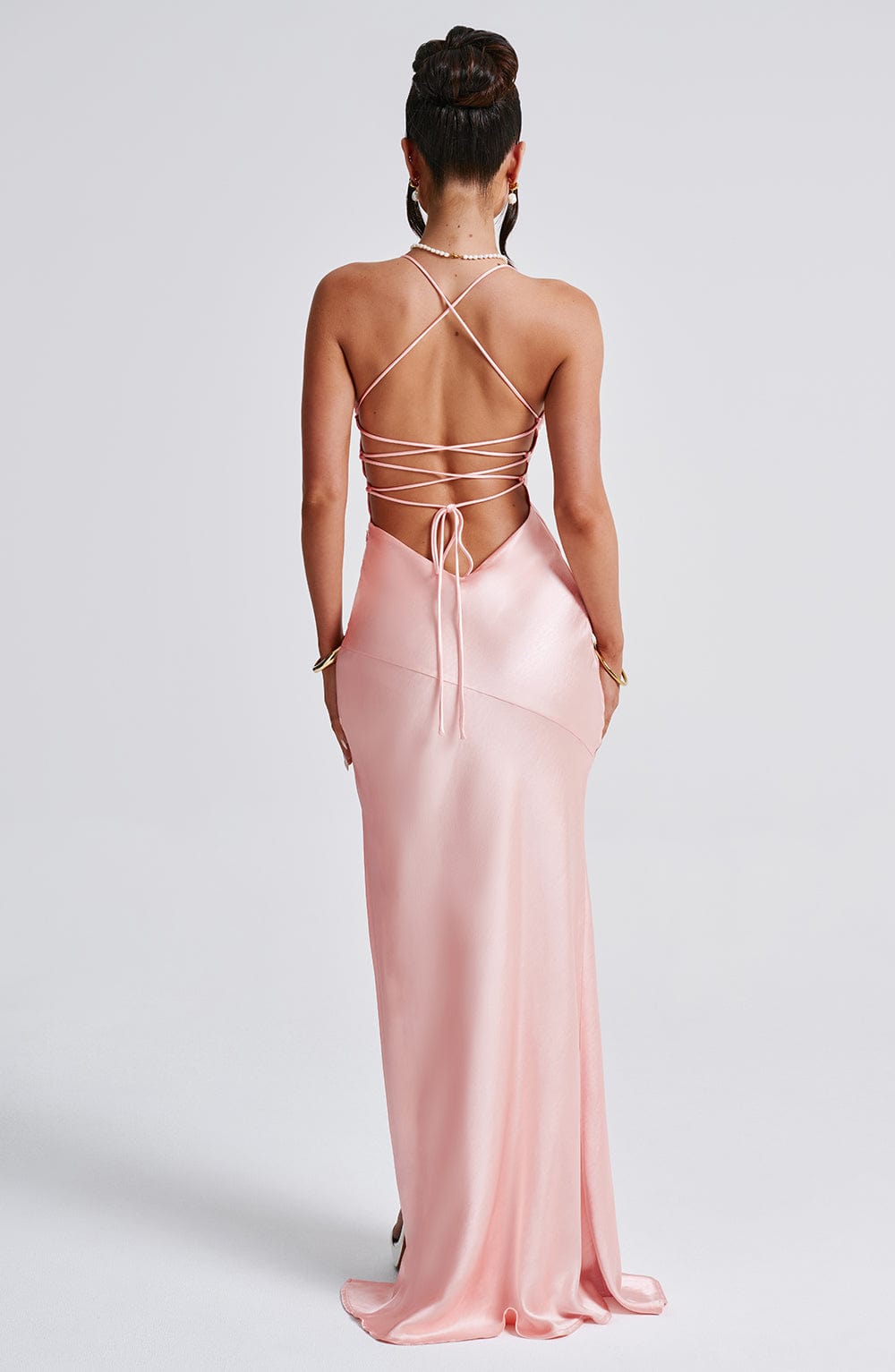 Isabeau Maxi Dress in Blush