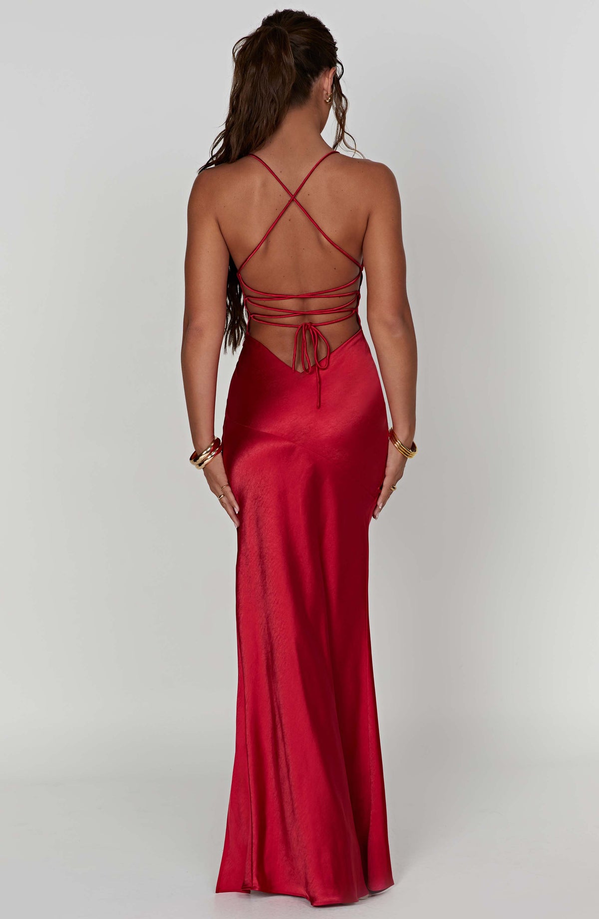 Isabeau Maxi Dress in Red