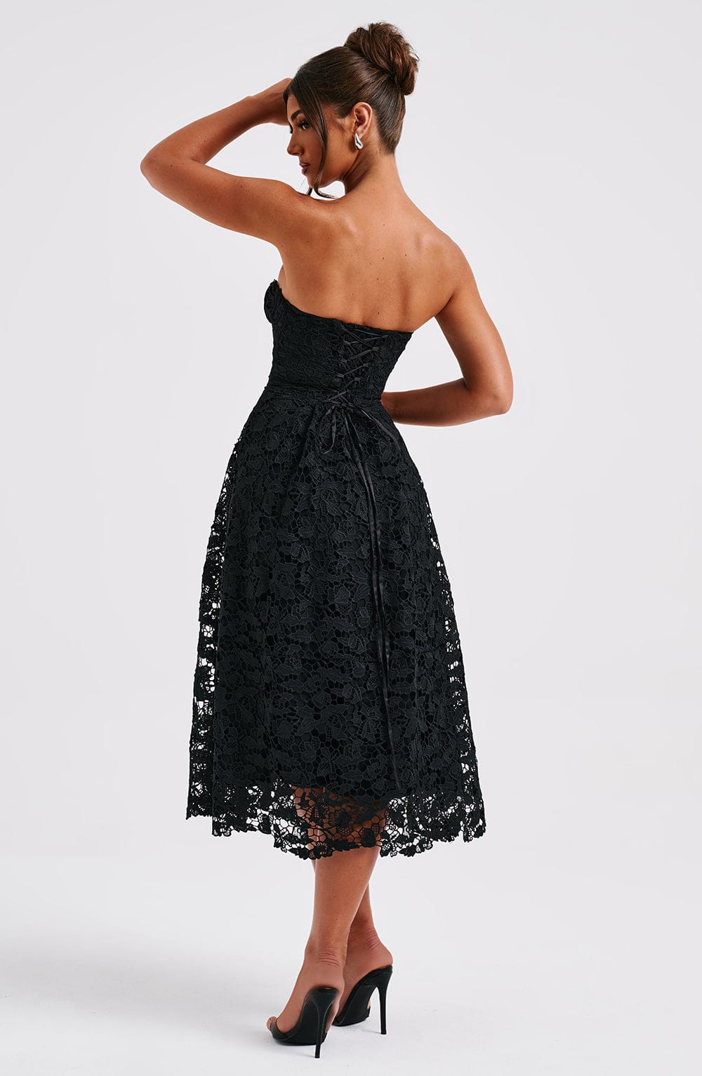 Ishara Midi Dress in Black