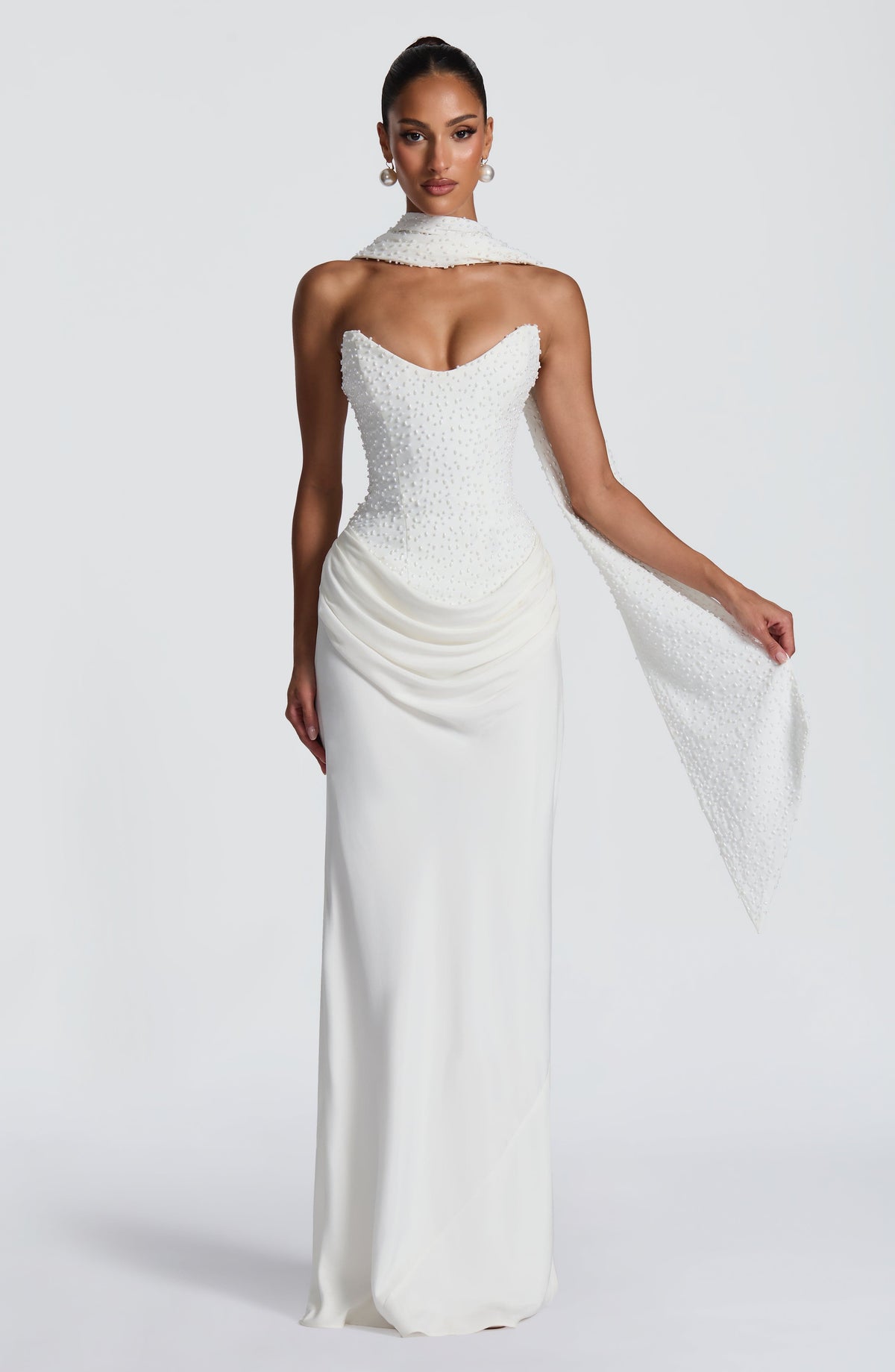 Ivera Scarf in Ivory