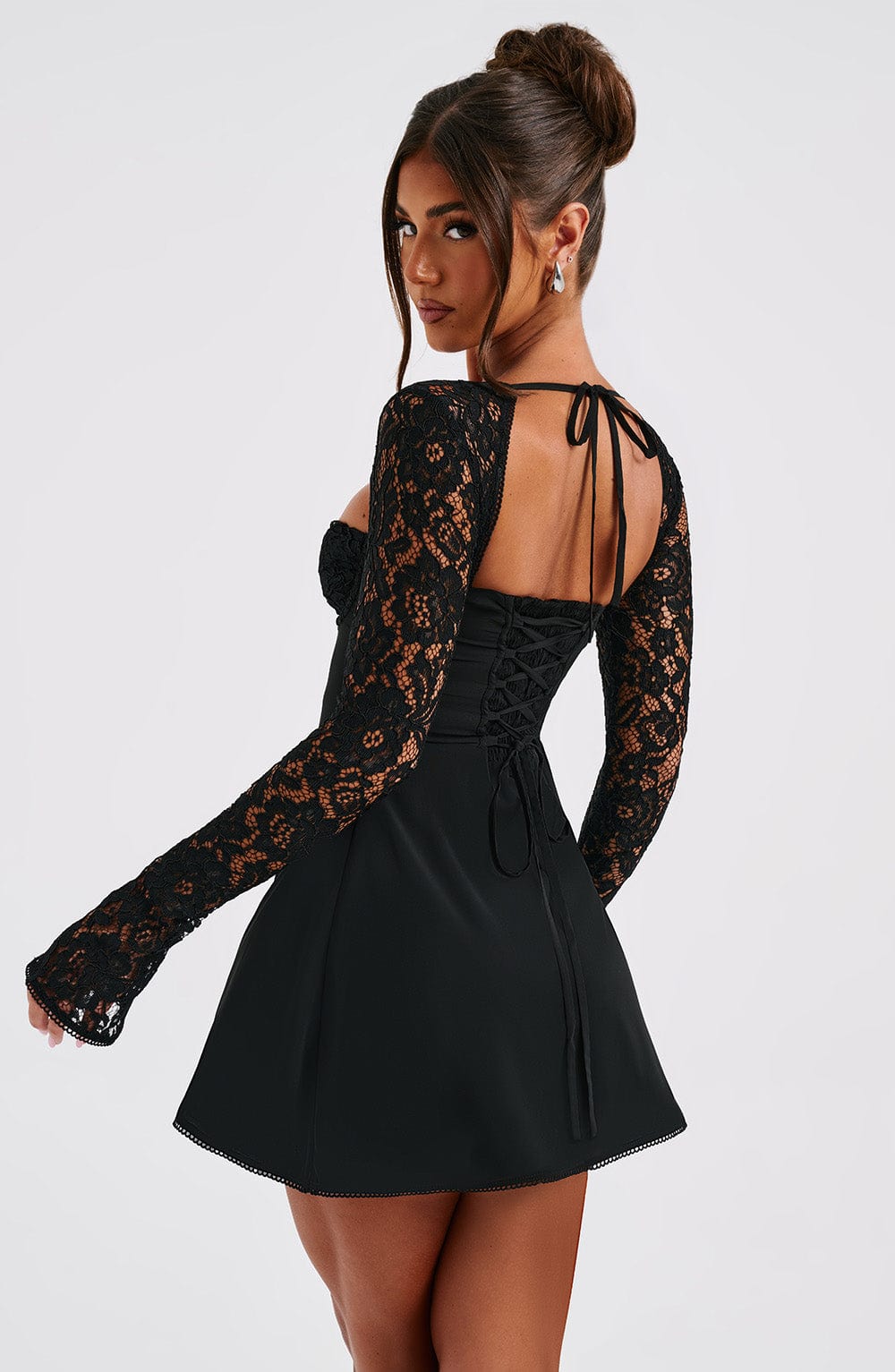 Jacinthe Mini Dress in Black