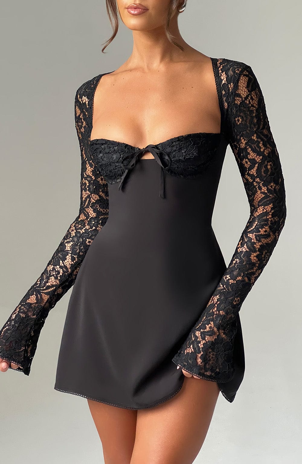 Jacinthe Mini Dress in Black
