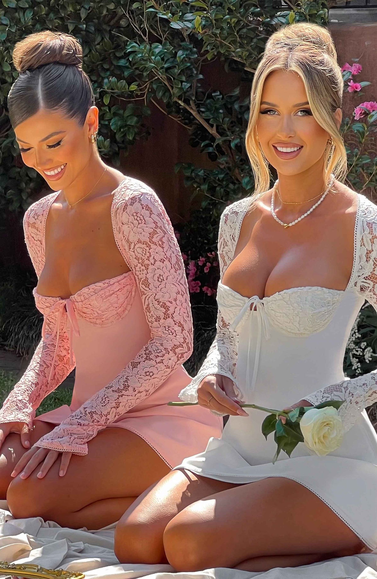Jacinthe Mini Dress in Blush