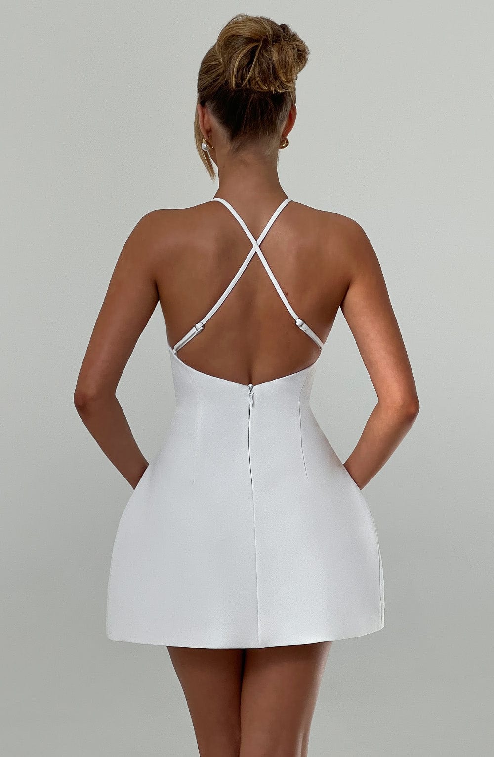 Jaine Mini Dress in Ivory