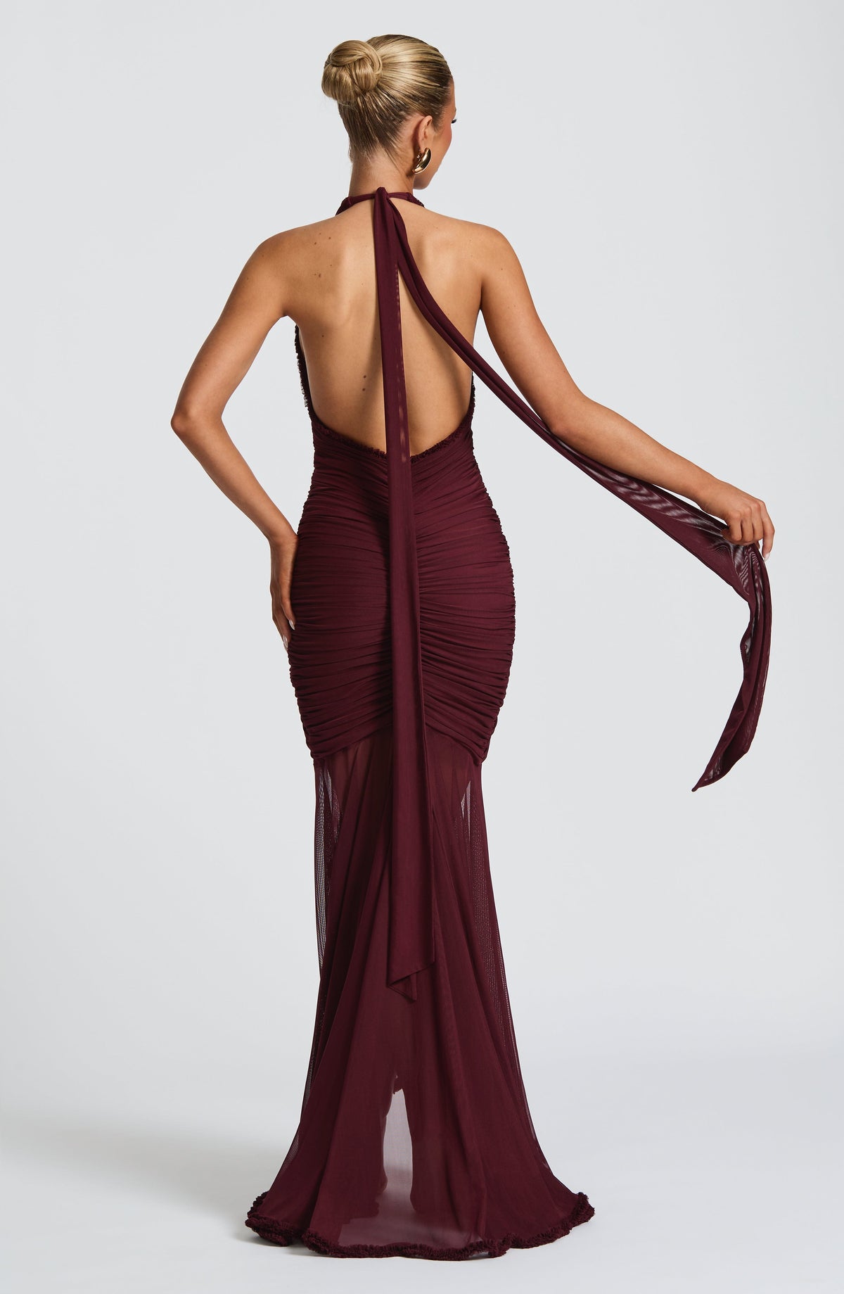 Janesse Maxi Dress in Cherry Lacquer