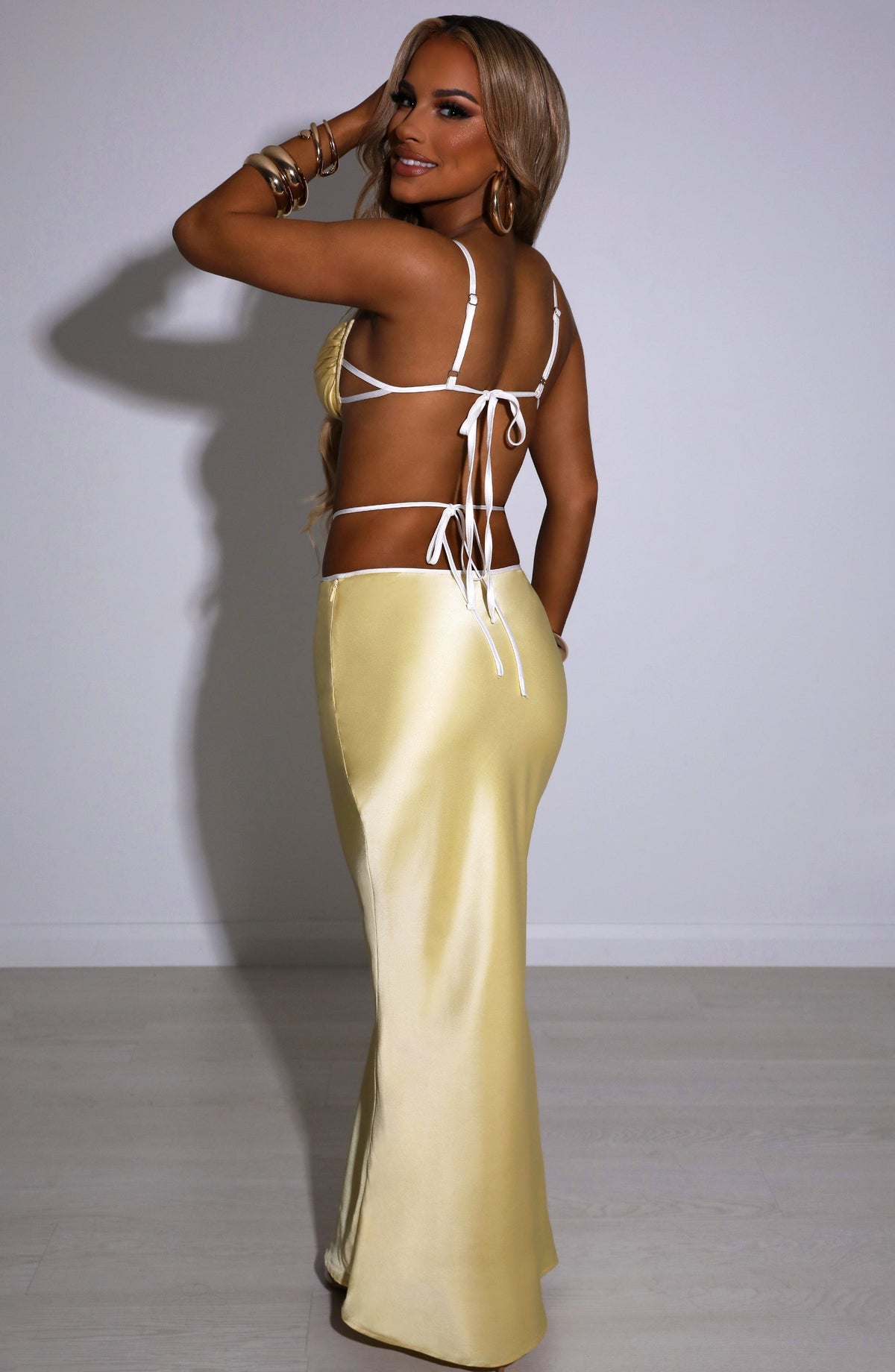 Jasmyra Maxi Skirt in Lemon