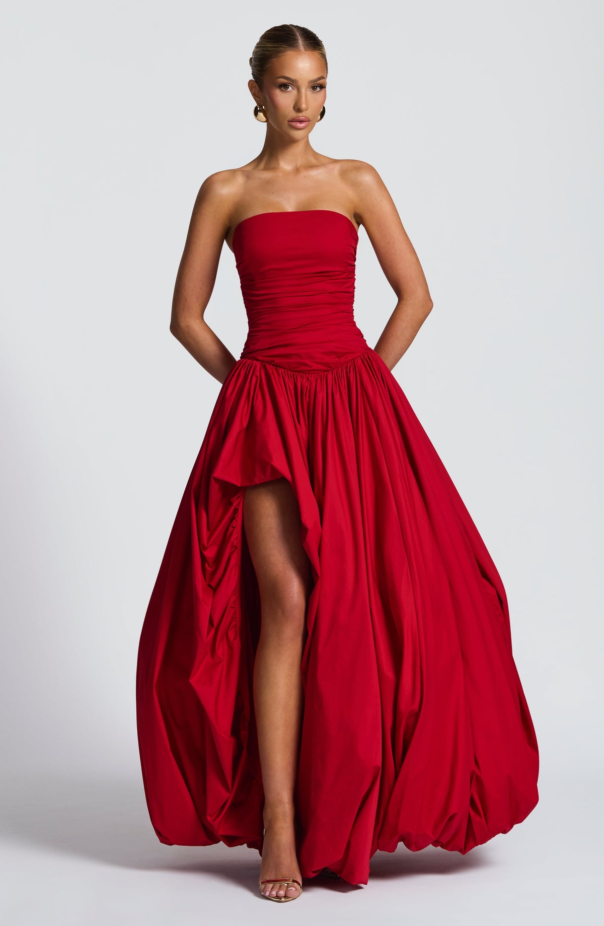 Jilena Maxi Dress in Red