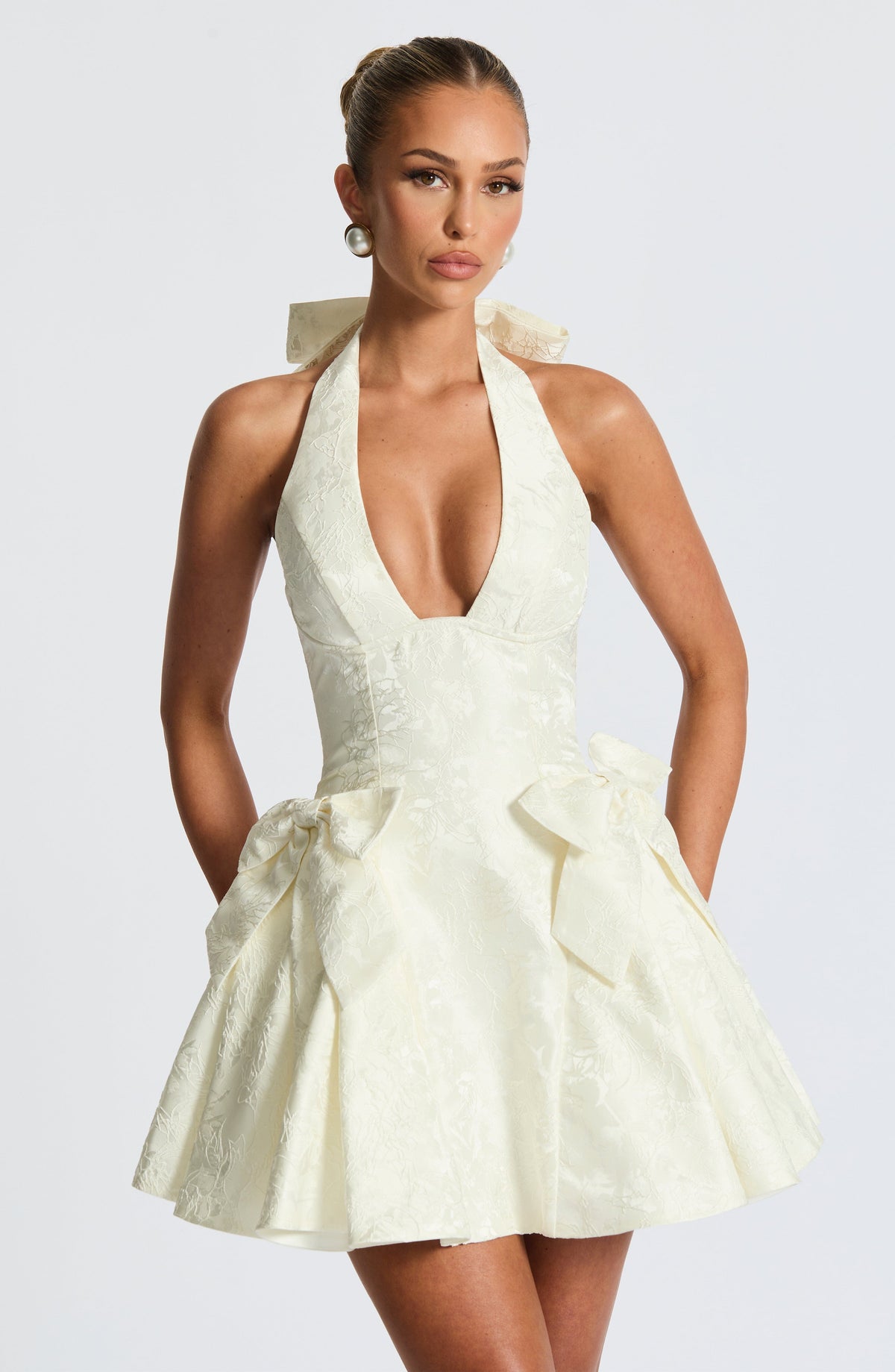 Jocelle Mini Dress in Ivory