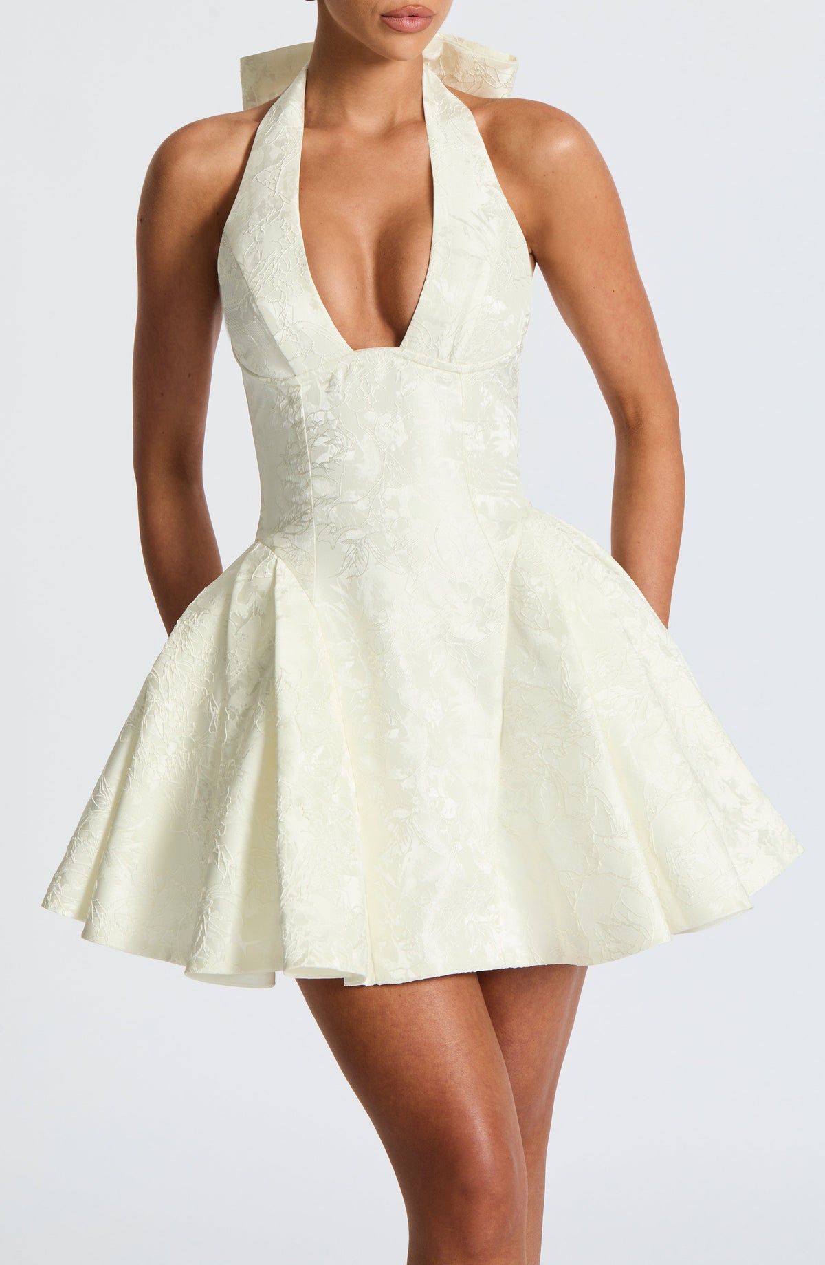 Jocelle Mini Dress in Ivory