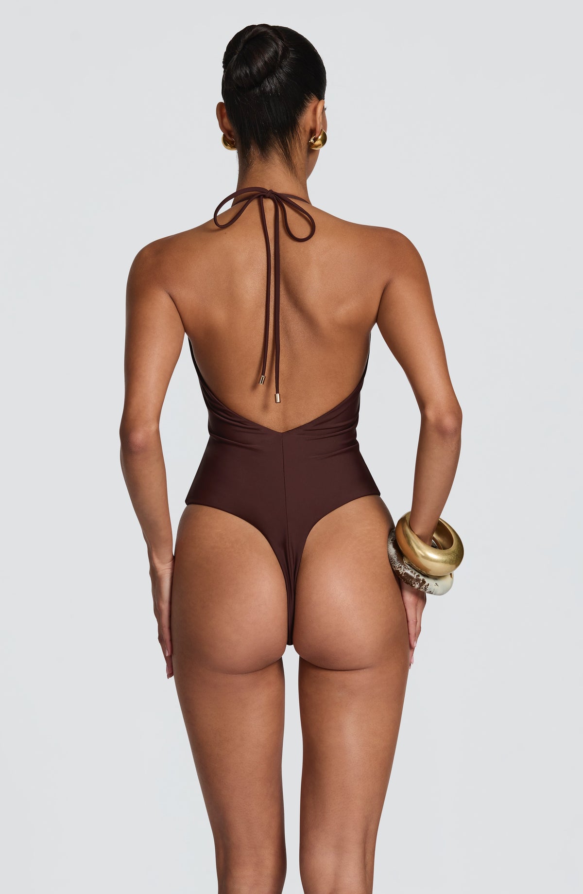 Jonelle Swimsuit in Plum Brown