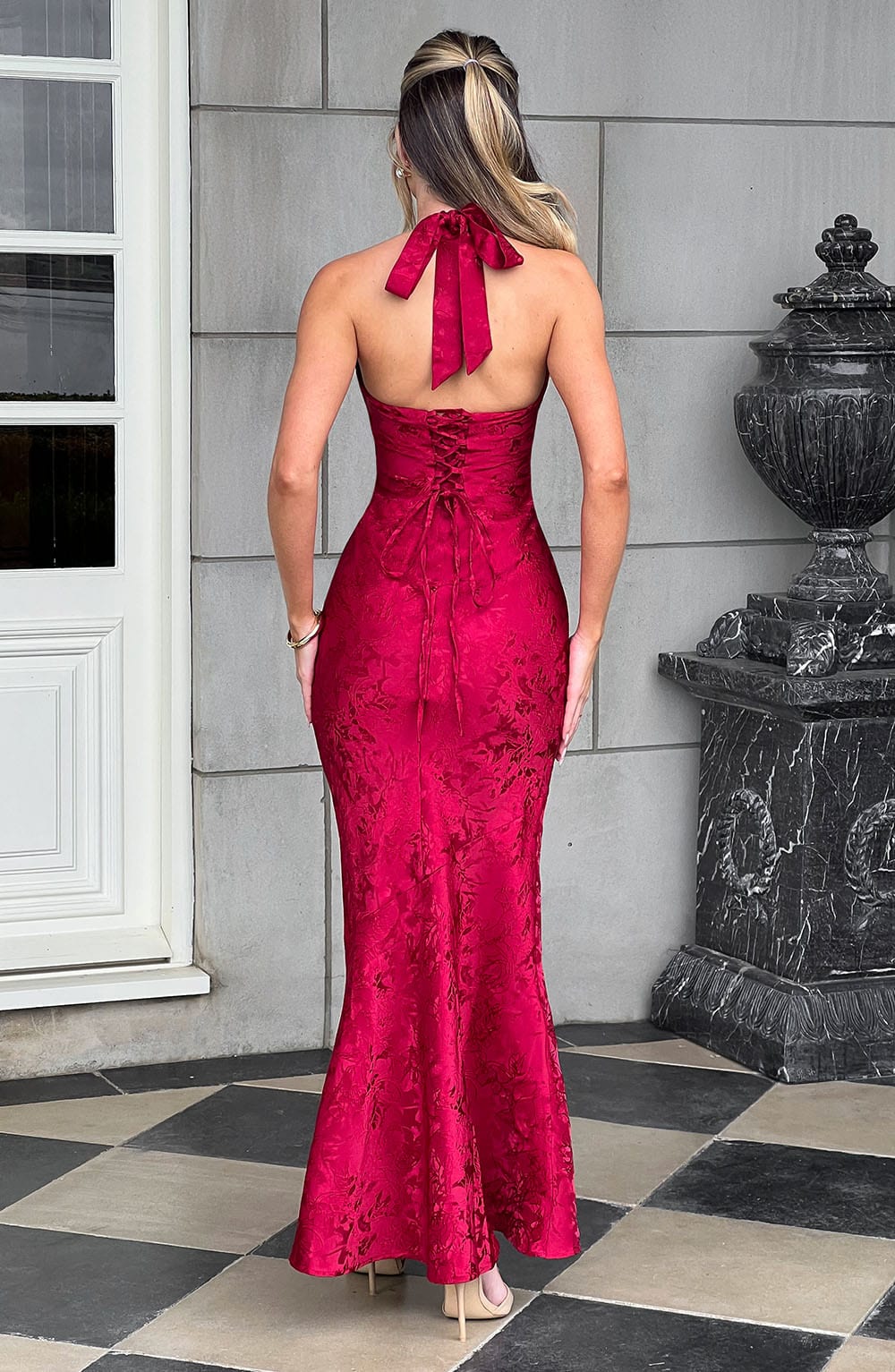 Josefina Maxi Dress in Red