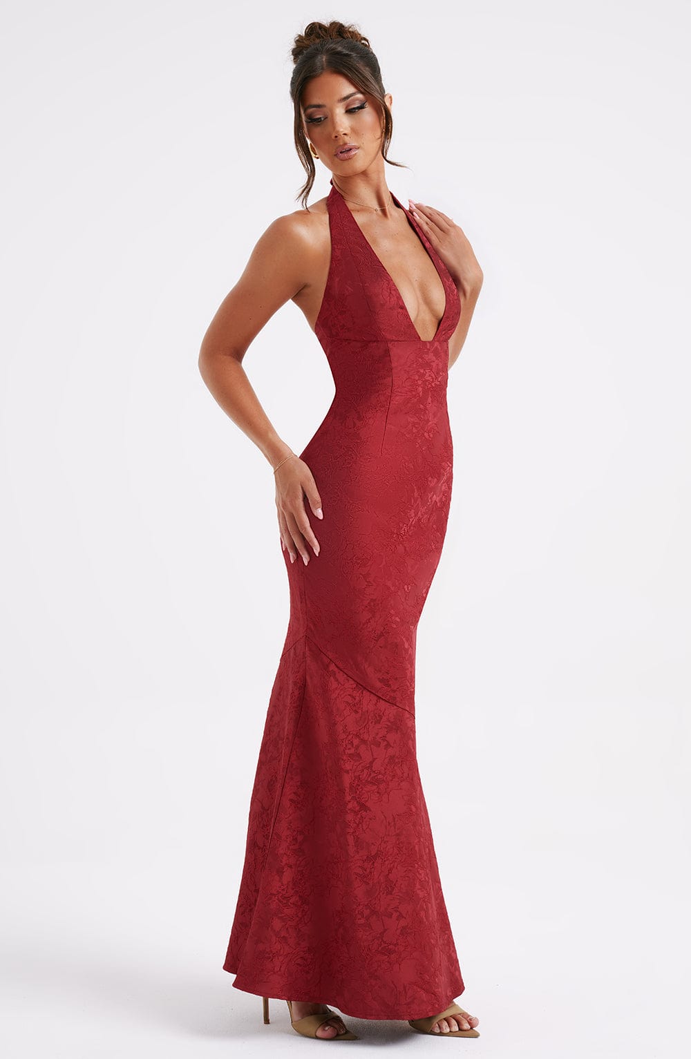 Josefina Maxi Dress in Red
