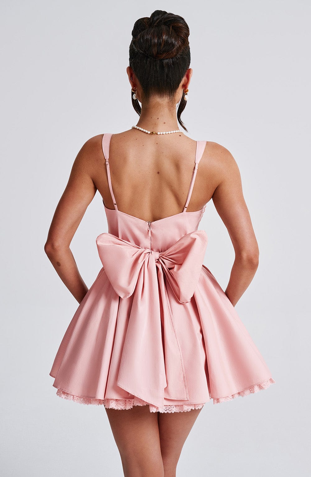 Josette Mini Dress in Blush