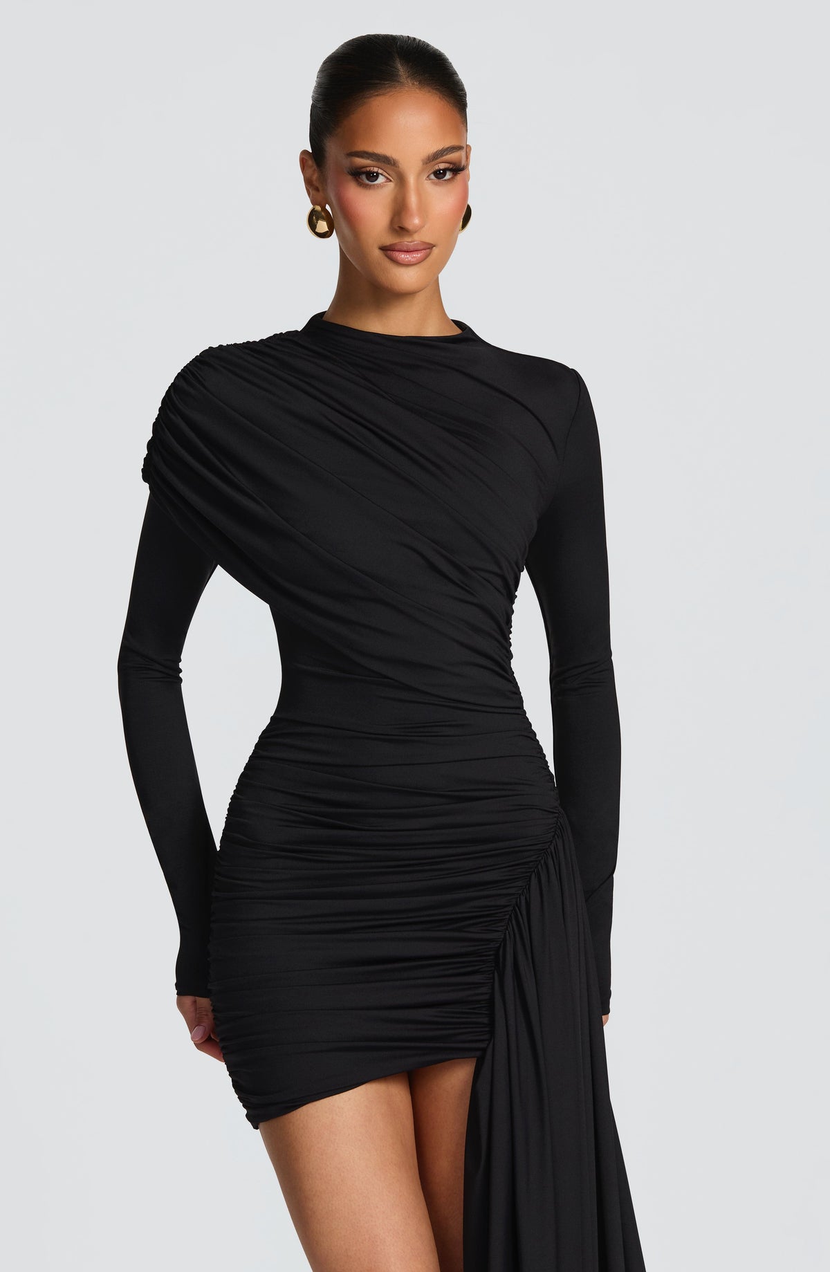 Jovina Mini Dress in Black