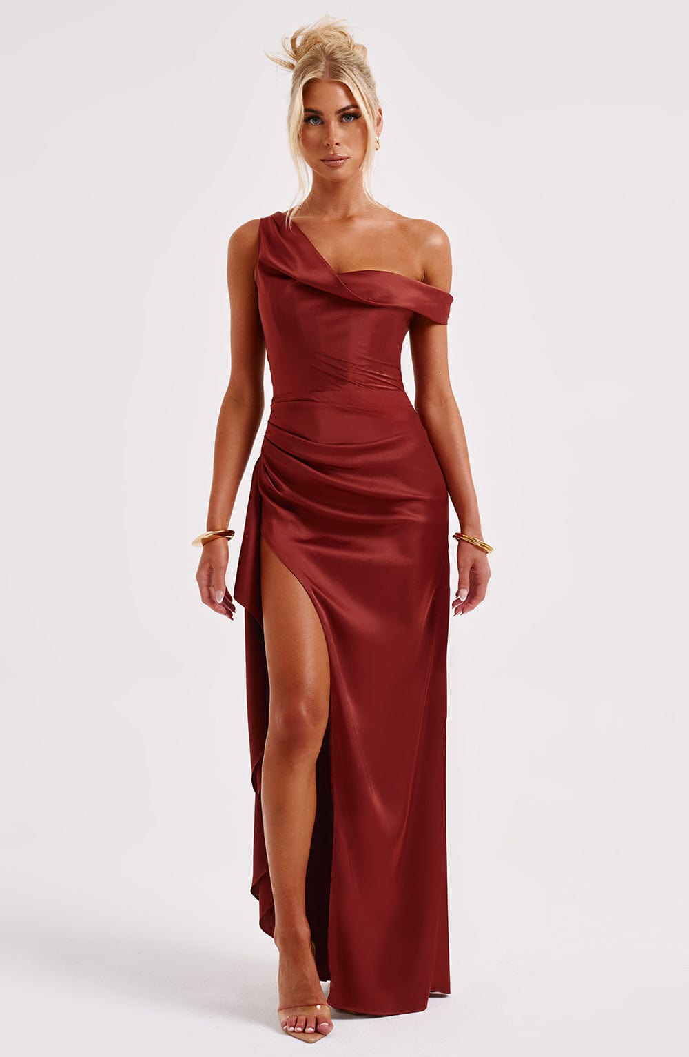 Julietta Maxi Dress in Rust