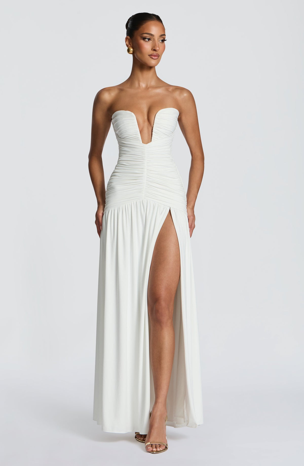 Junelle Maxi Dress in White
