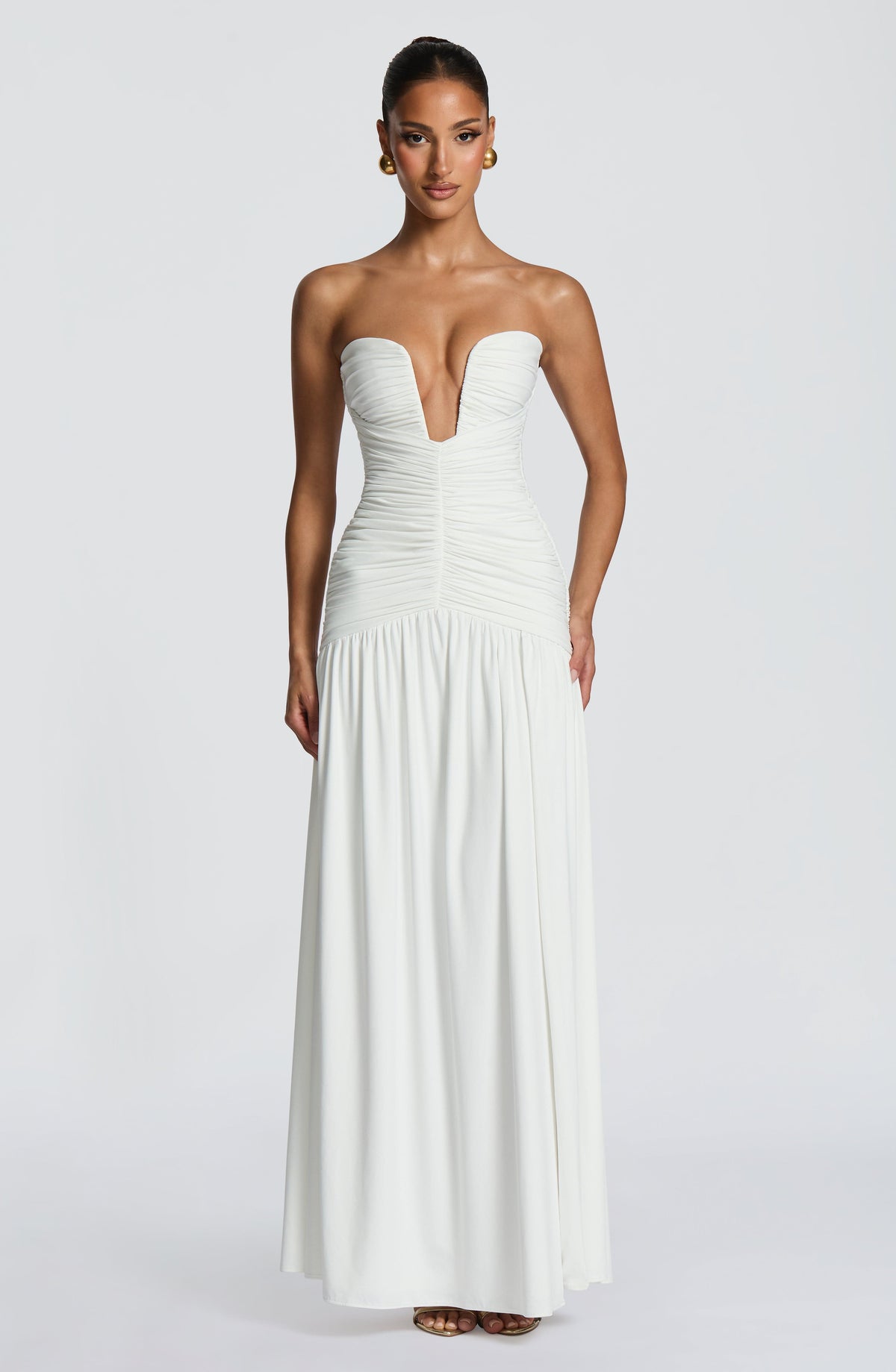 Junelle Maxi Dress in White