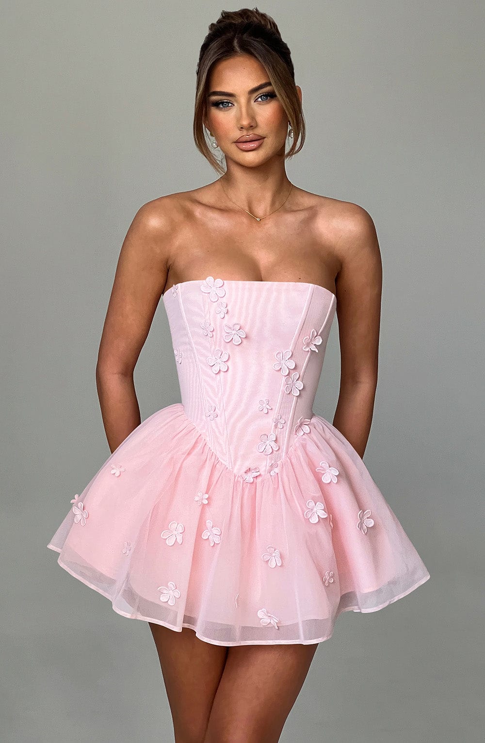 Justine Playsuit in Blush