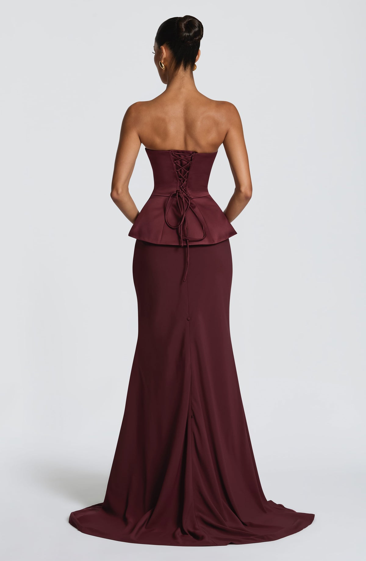 Kaiana Maxi Skirt in Cherry Lacquer