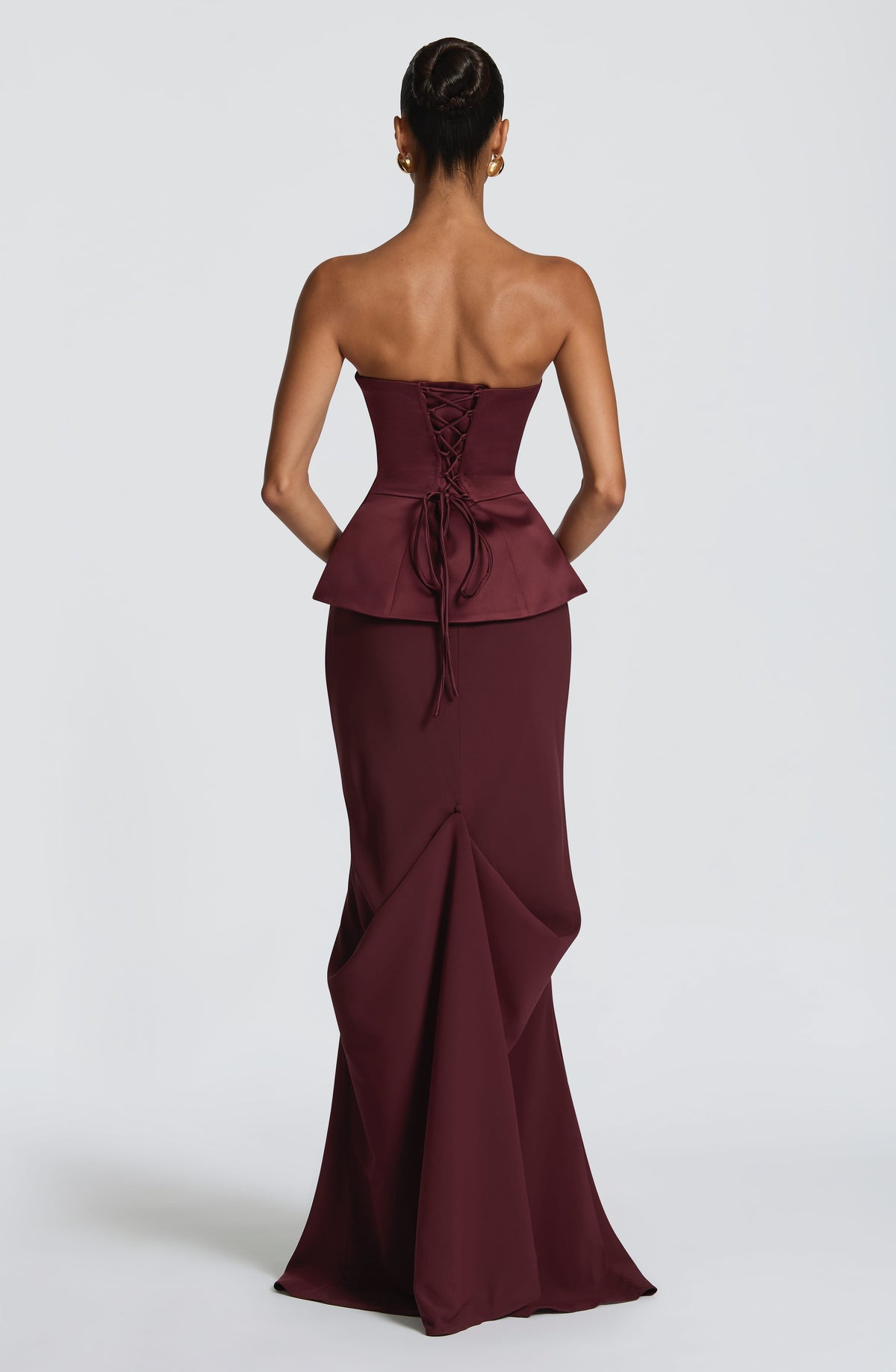 Kaiana Maxi Skirt in Cherry Lacquer