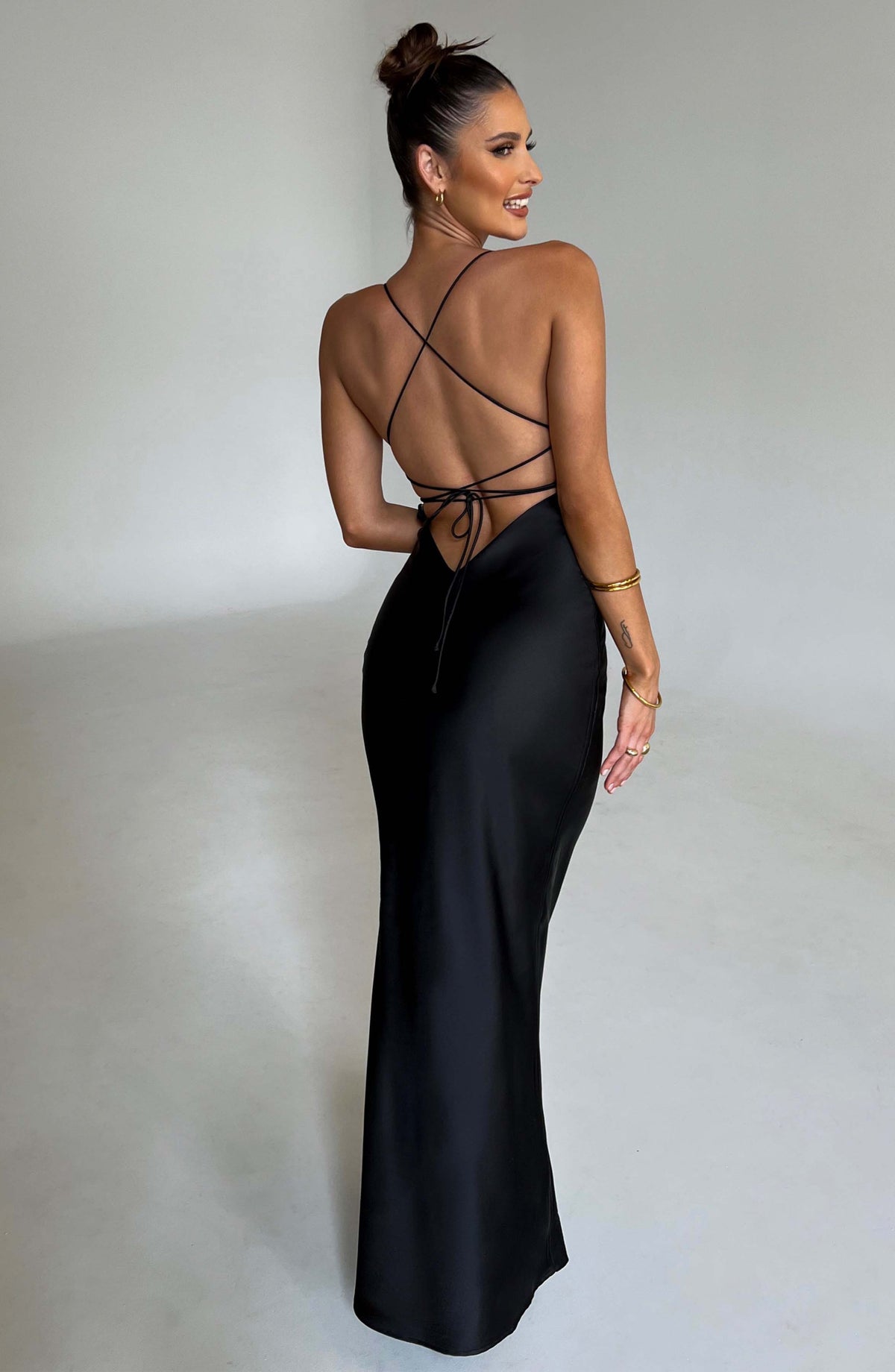 Malikah Maxi Dress in Black