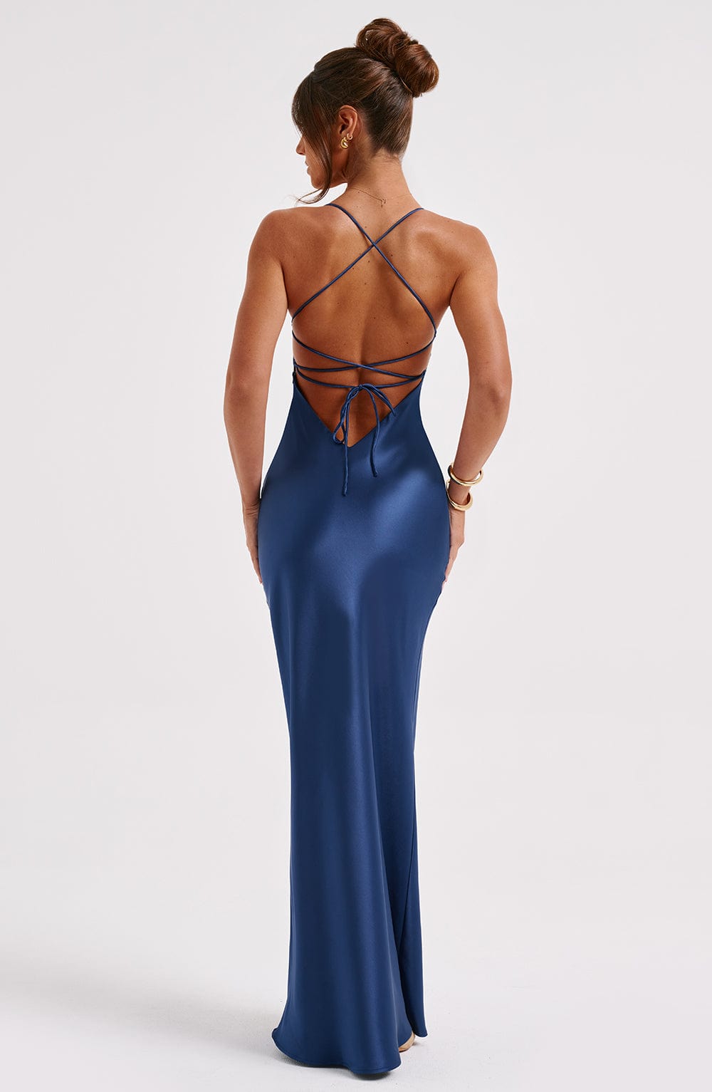 Malikah Maxi Dress in Navy