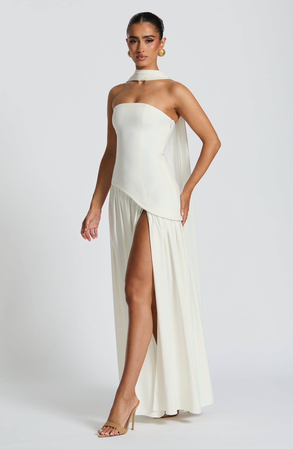 Maliyana Maxi Dress in Ivory