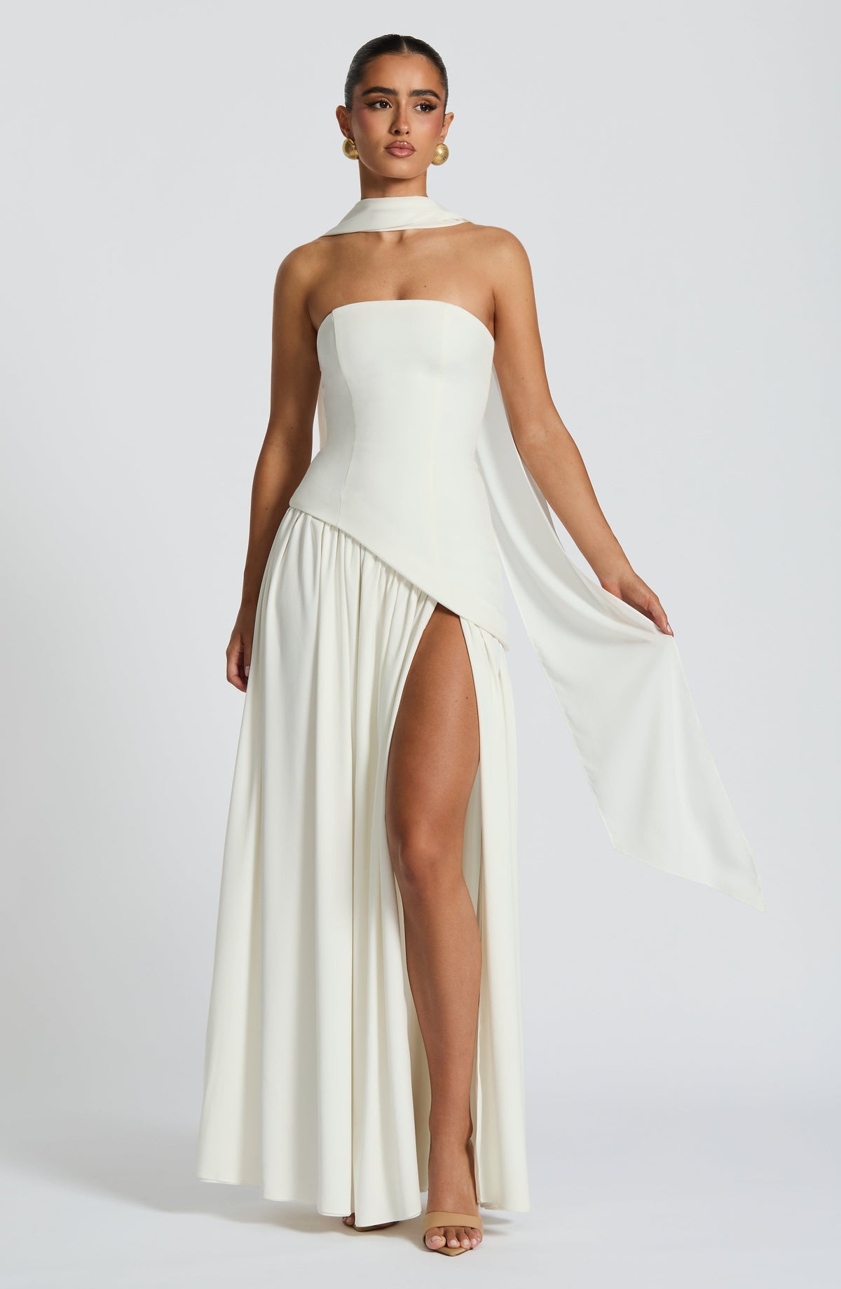 Maliyana Maxi Dress in Ivory