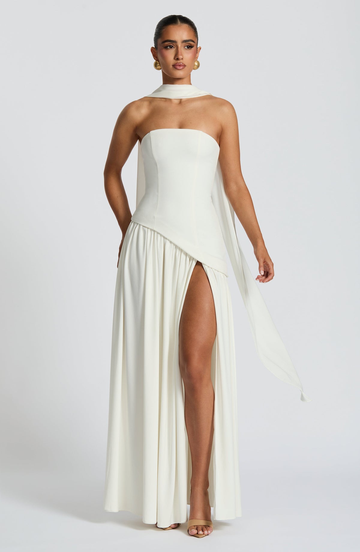 Maliyana Maxi Dress in Ivory
