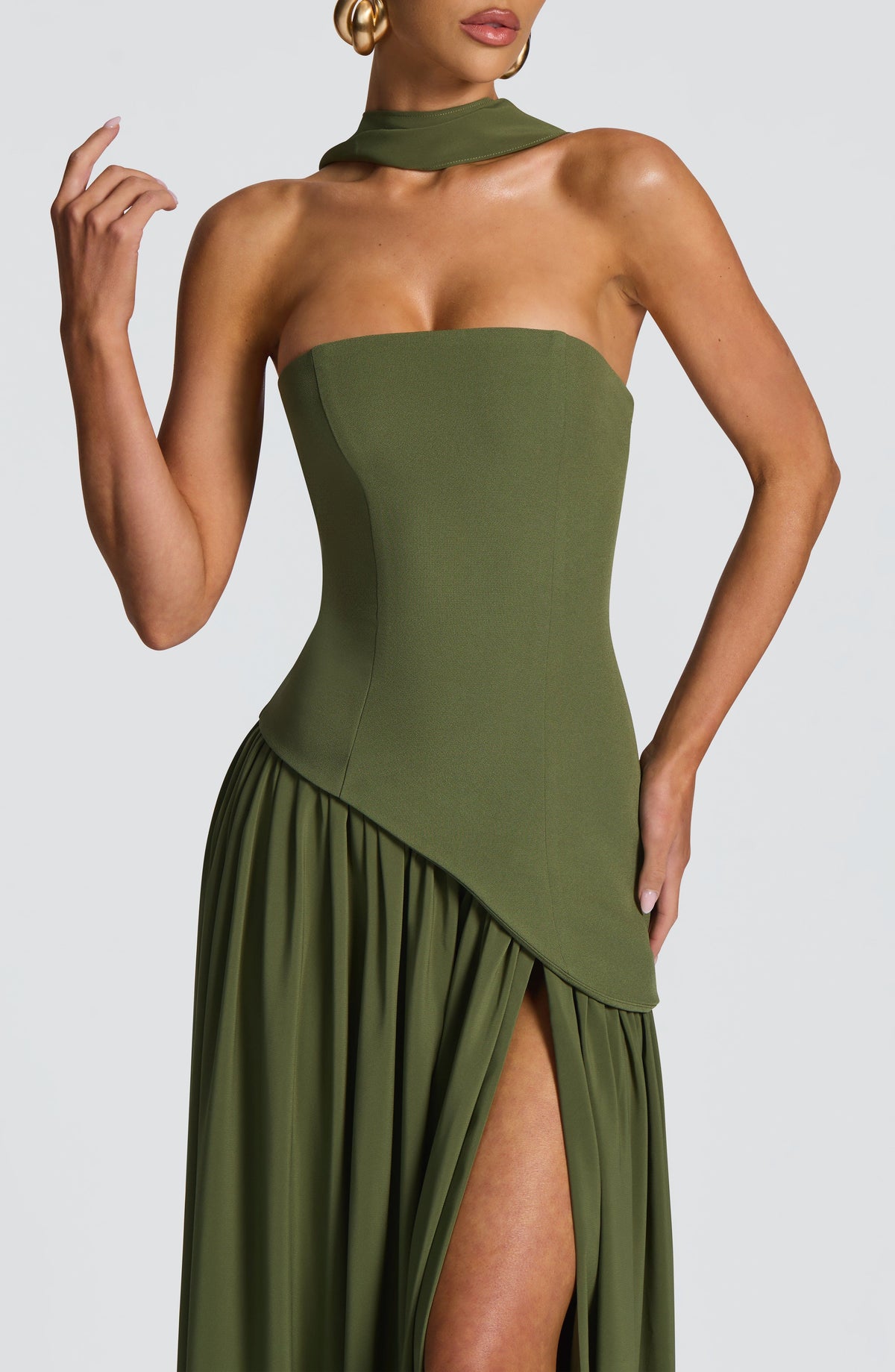Maliyana Maxi Dress in Khaki
