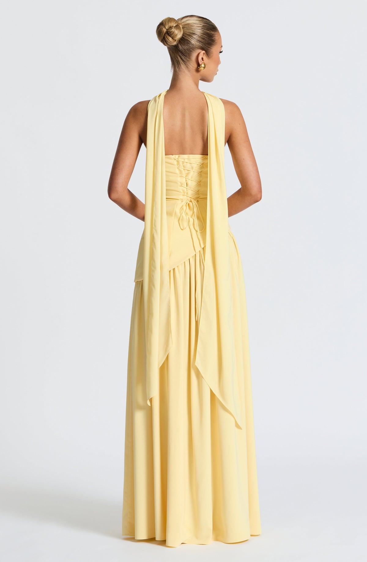 Maliyana Maxi Dress in Lemon