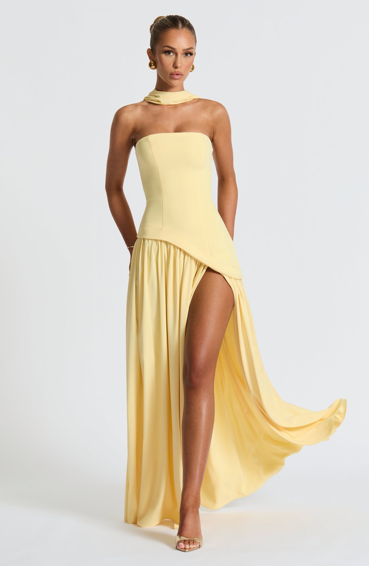Maliyana Maxi Dress in Lemon