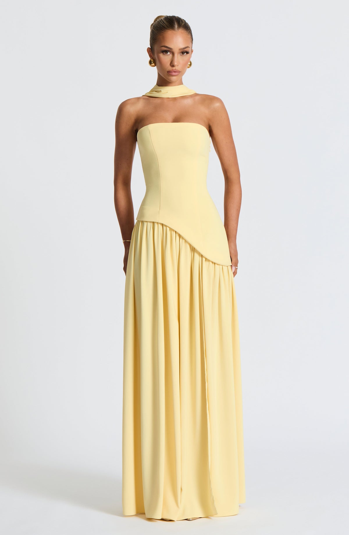 Maliyana Maxi Dress in Lemon
