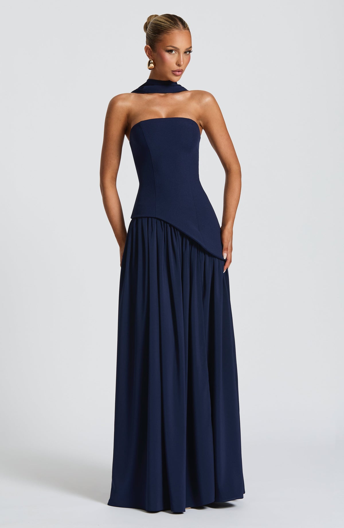 Maliyana Maxi Dress in Navy