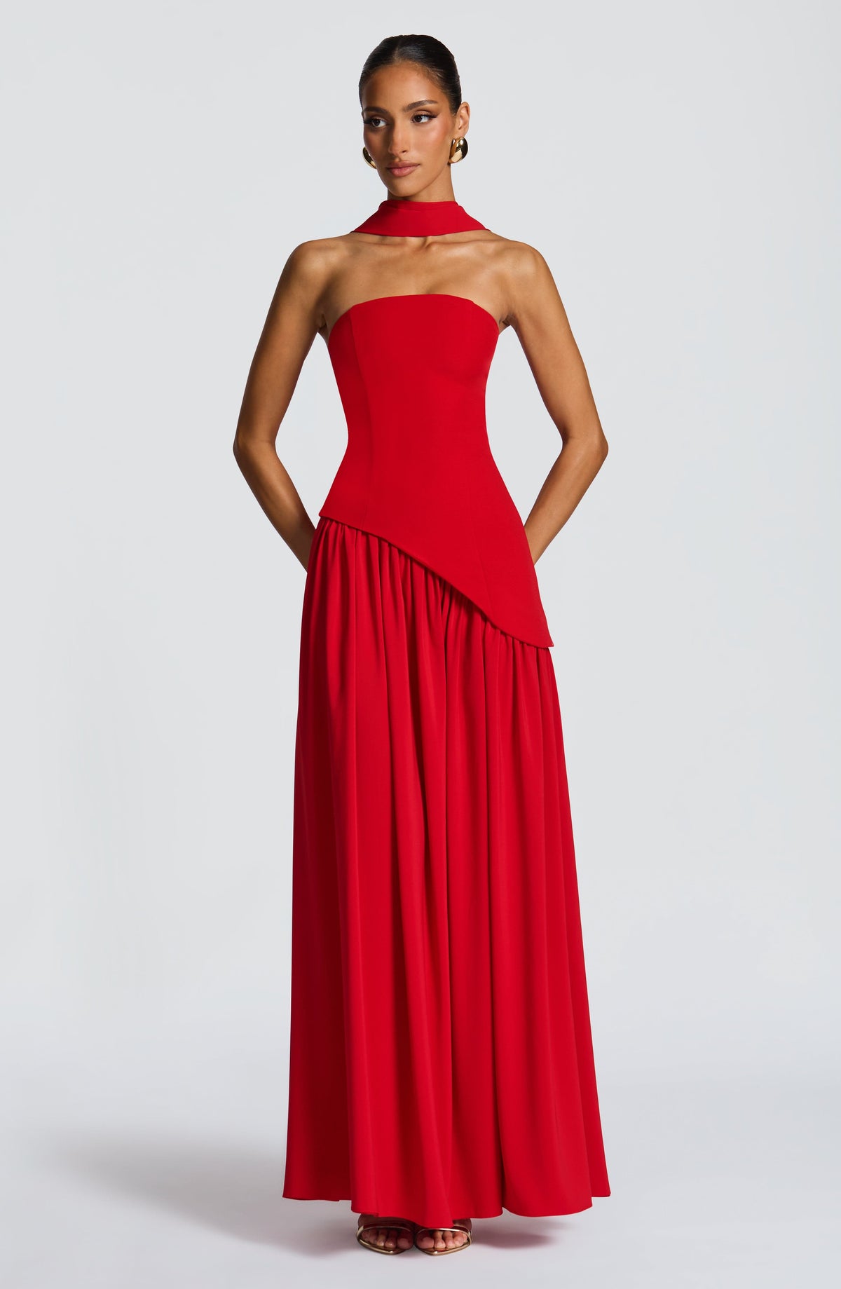 Maliyana Maxi Dress in Red