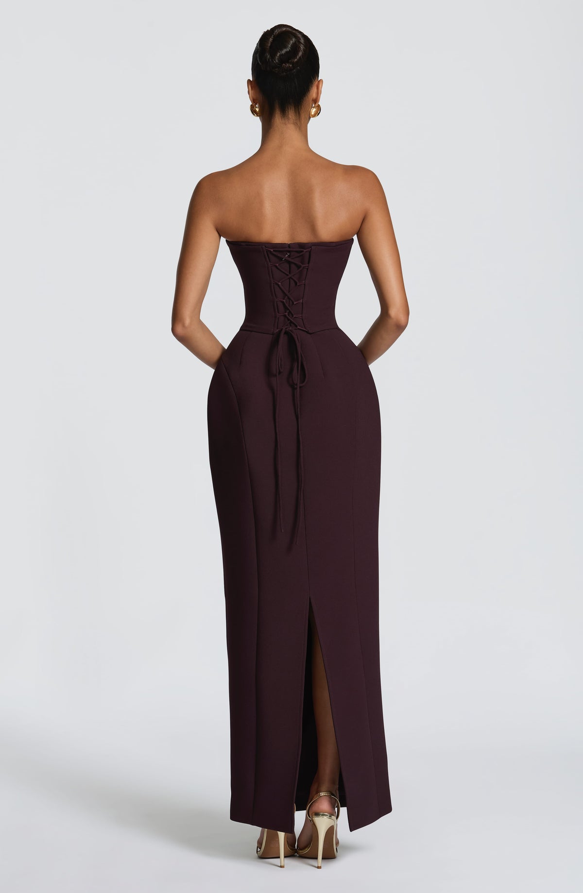 Manora Maxi Dress in Plum