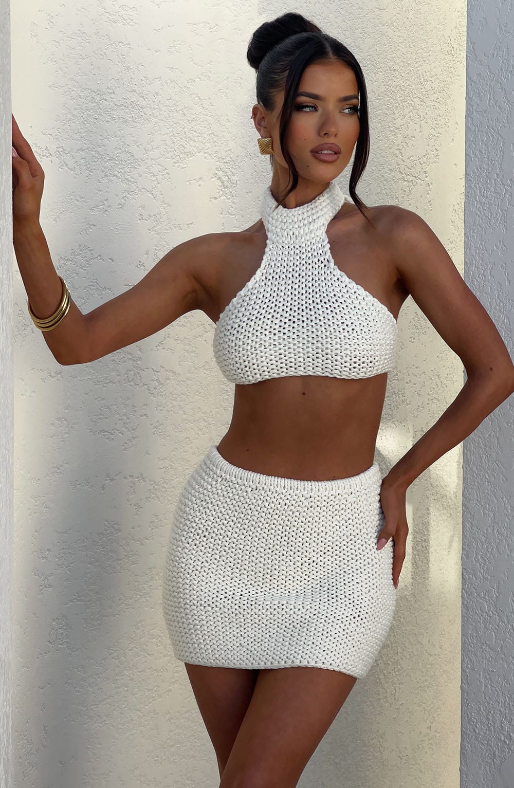 Margaux Mini Skirt in Ivory