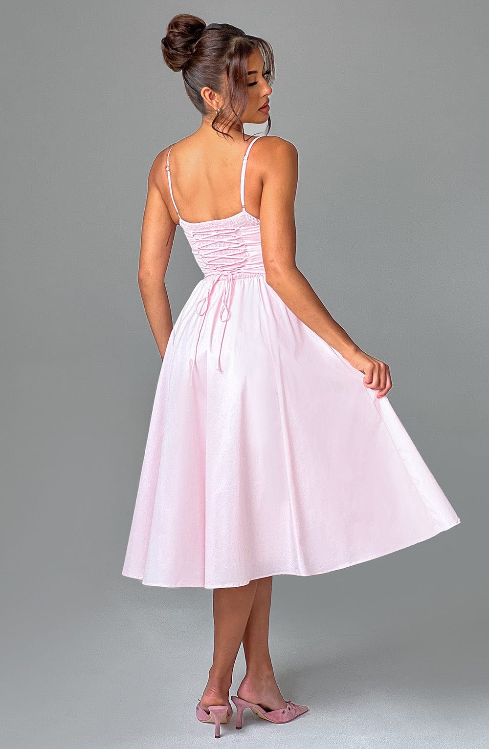 Mariella Midi Dress in Blush