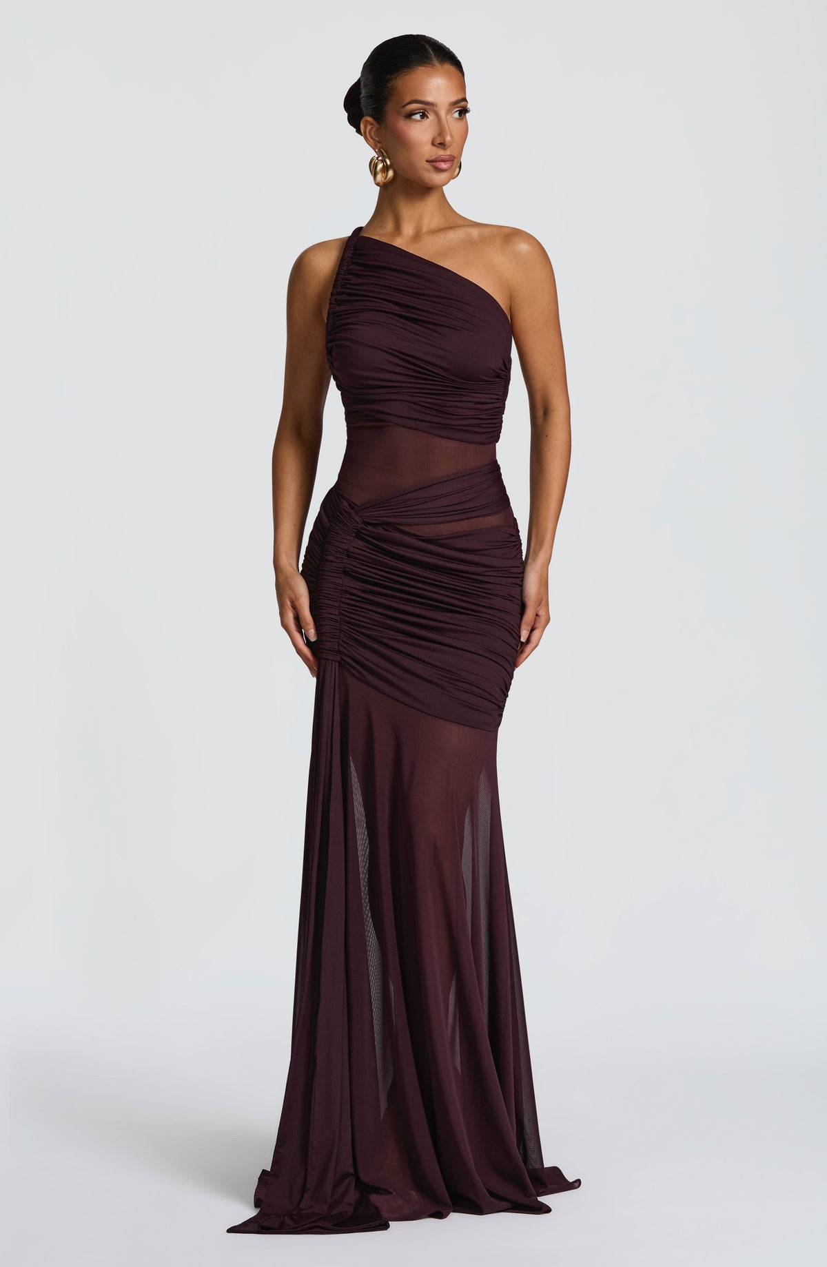 Marielle Maxi Dress in Plum