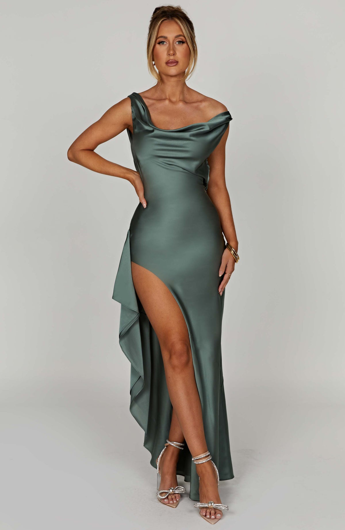 Marilena Maxi Dress in Sage