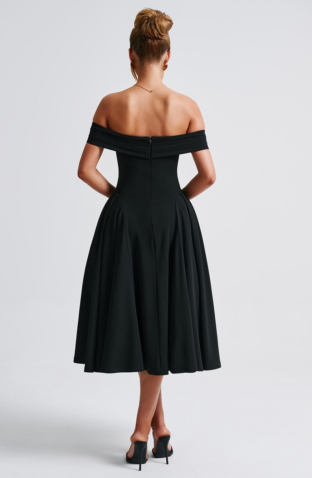 Marinda Midi Dress in Black