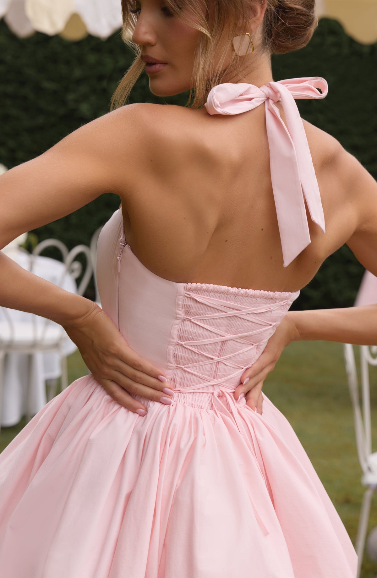 Marisia Mini Dress in Blush